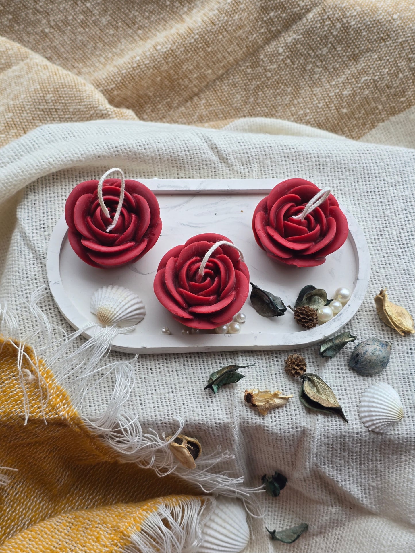 Red Rose Scented Candles