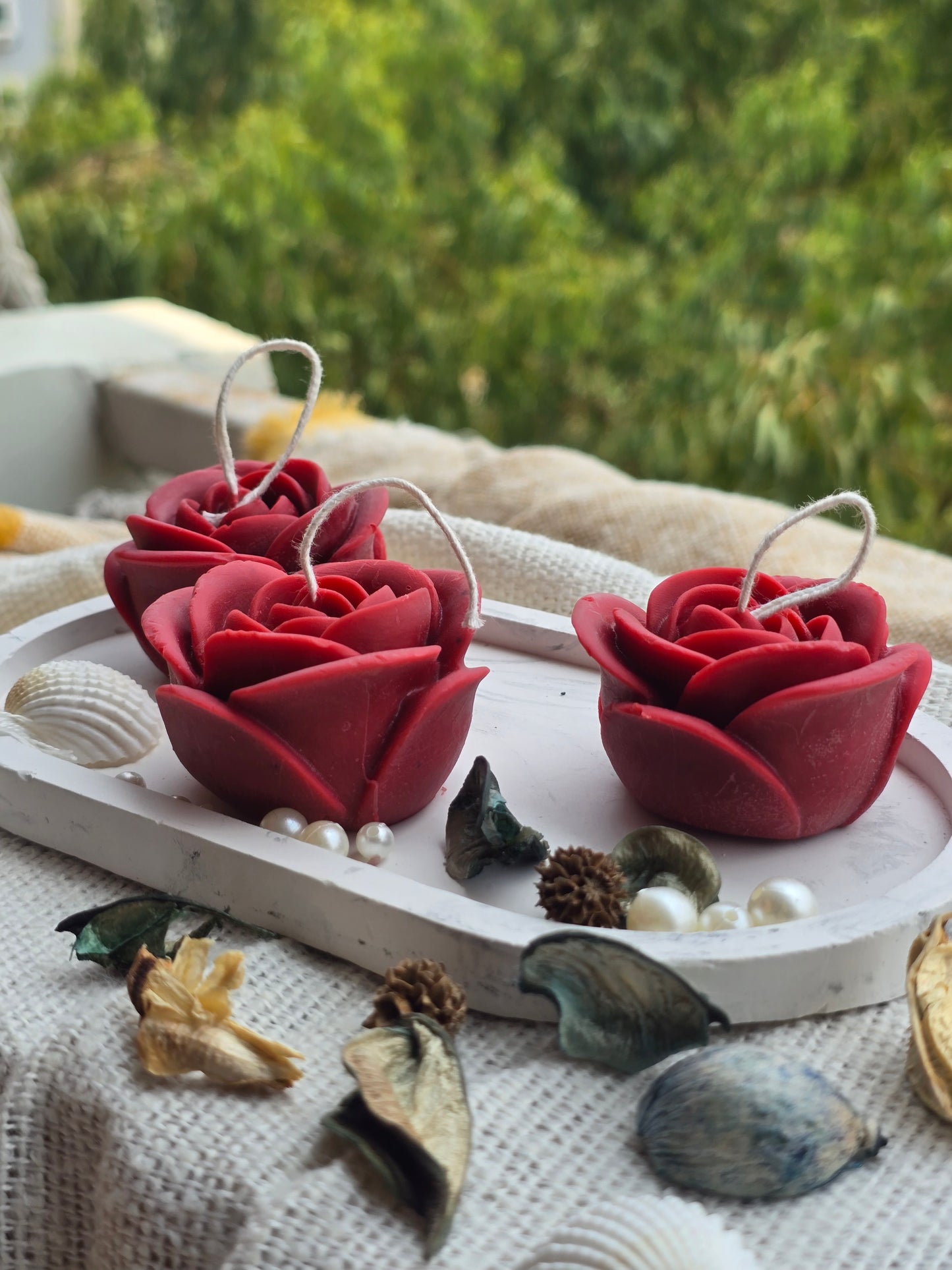 Red Rose Scented Candles