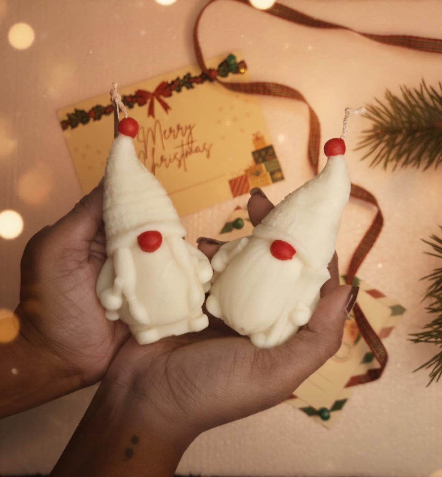 Gnome Buddies — Christmas Candle Duo