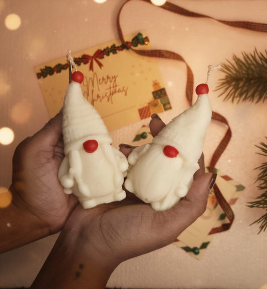 Gnome Buddies — Christmas Candle Duo