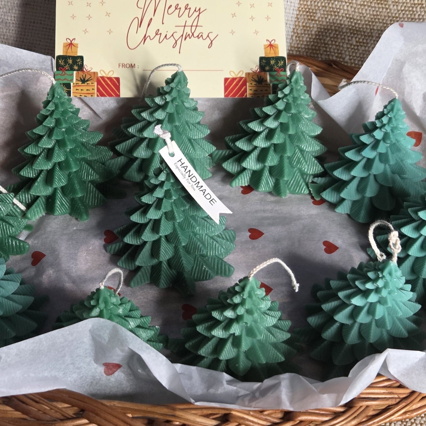Xmas Tree Candle – Handmade Festive Decor